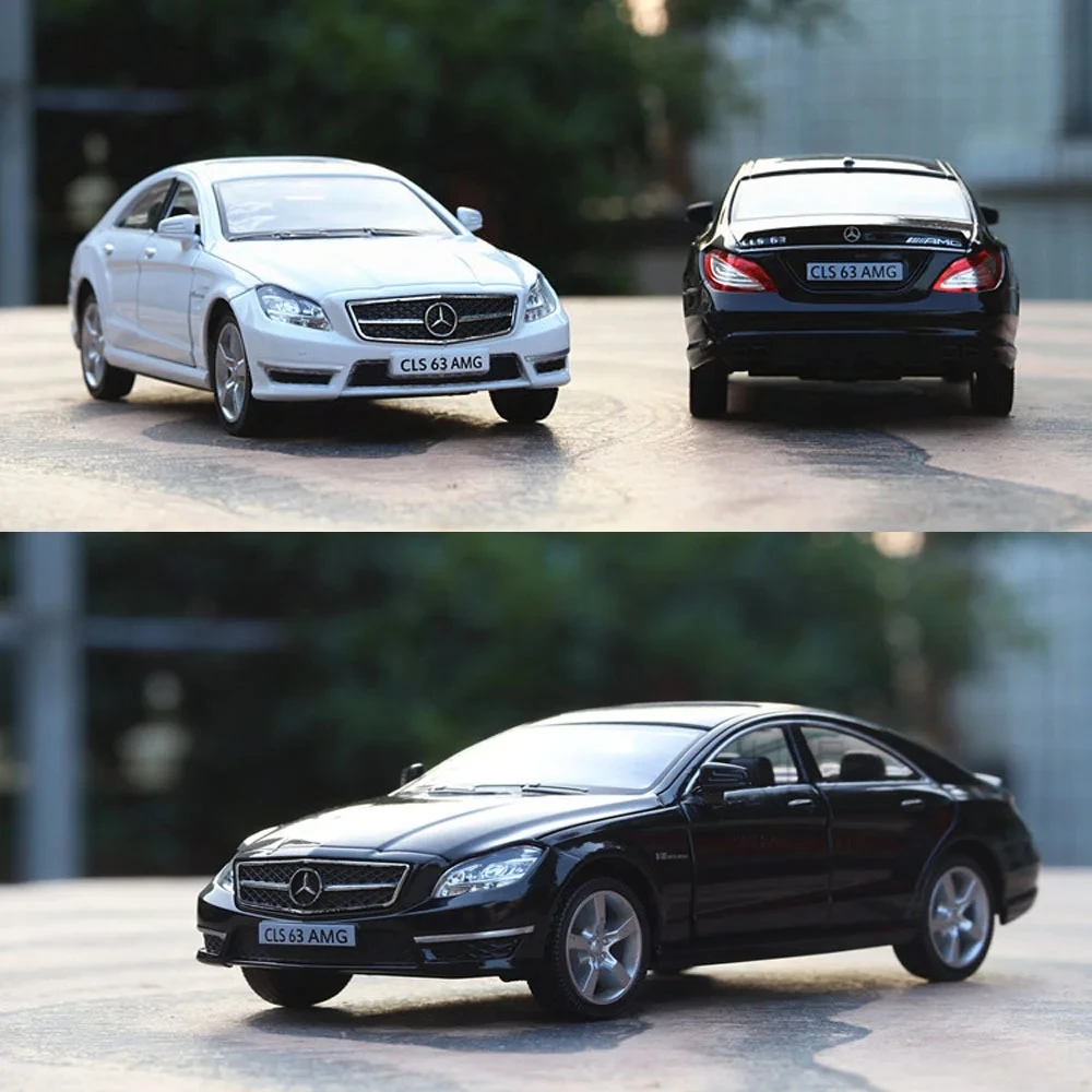 1/36 Scale Benz CLS Model Car Toys Diecast Alloy with Pull Back Rubber Tires Vehicle Models for Boys Kids Gifts Collections 2