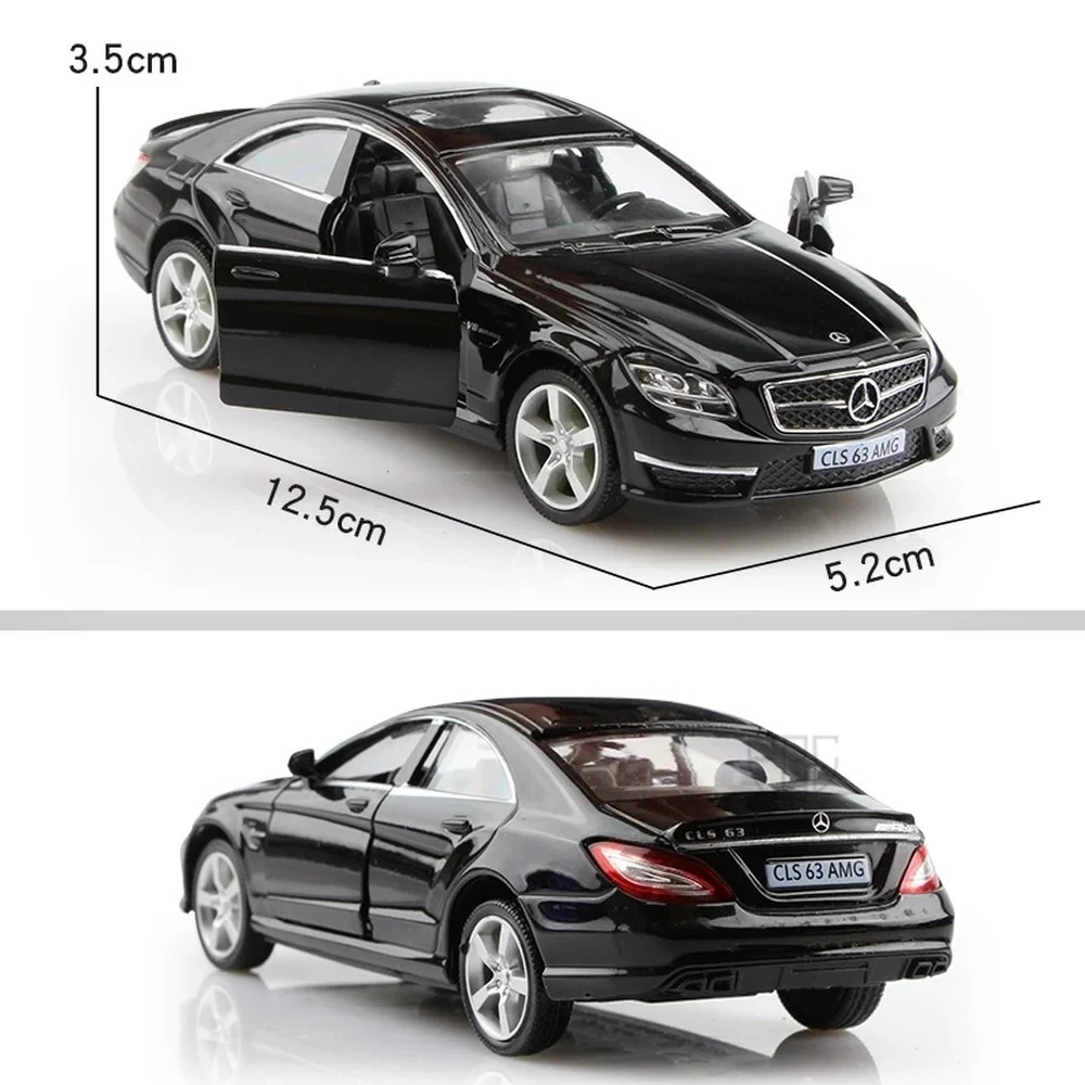 1/36 Scale Benz CLS Model Car Toys Diecast Alloy with Pull Back Rubber Tires Vehicle Models for Boys Kids Gifts Collections 4